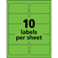 Avery High-Visibility Shipping Labels, Permanent Adhesive, Neon Green, 2" x 4", 1000/BX Thumbnail 3
