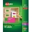 Avery Removable Multipurpose Labels, Removable Adhesive, Assorted Neon Colors, 2" x 4" , 120/PK Thumbnail 1