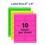 Avery Removable Multipurpose Labels, Sure Feed Technology, 2 in x 4 in, Assorted Neon, 120/Pack Thumbnail 2