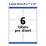 Avery Print To The Edge Laser Color Shipping Labels, 3" x 3-3/4", White, 150/Pack Thumbnail 5