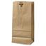 General #10 Paper Grocery Bag, 35lb Kraft, Standard 6 5/16 x 4 3/16 x 13 3/8, 500 bags Thumbnail 1