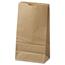 General #6 Paper Grocery Bag, 35lb Kraft, Standard 6 x 3 5/8 x 11 1/16, 500 bags Thumbnail 1