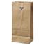 General #8 Paper Grocery Bag, 35 lb. Kraft, Standard 6 1/8" x 4 1/6" x 12 7/16", 500/BD Thumbnail 1
