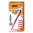 BIC Brite Liner Highlighter, Fluorescent Pink Ink, Chisel Tip, Pink/Black Barrel, Dozen Thumbnail 13