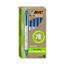 BIC Ecolutions Clic Stic Ballpoint Retractable Pen, Blue Ink, 1 mm, Medium, Dozen Thumbnail 1
