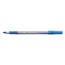 BIC Round Stic Grip Xtra Comfort Ballpoint Pen, Stick, Fine 0.8 mm, Blue Ink, Gray/Blue Barrel, Dozen Thumbnail 6