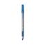 BIC Round Stic Grip Xtra Comfort Ballpoint Pen, Easy-Glide, Stick, Medium 1.2 mm, Blue Ink, Gray/Blue Barrel, Dozen Thumbnail 8