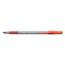 BIC Round Stic Grip Xtra Comfort Ballpoint Pen, Easy-Glide, Stick, Medium 1.2 mm, Red Ink, Gray/Red Barrel, Dozen Thumbnail 6