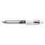 BIC 4-Color 3 + 1 Multi-Color Ballpoint Pen/Pencil, Retractable, 1 mm Pen/0.7 mm Pencil, Black/Blue/Red Ink, Gray/White Barrel Thumbnail 6