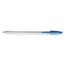 BIC Cristal Xtra Smooth Ballpoint Pen, Stick, Medium 1 mm, Blue Ink, Clear Barrel, Dozen Thumbnail 6