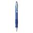 BIC Velocity Easy Glide Ballpoint Pen, Retractable, Medium 1 mm, Blue Ink, Translucent Blue Barrel, Dozen Thumbnail 5