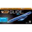 BIC GLIDE Bold Ballpoint Pen, Retractable, Bold 1.6 mm, Blue Ink, Translucent Blue Barrel, Dozen Thumbnail 1