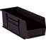 W.B. Mason Co. Plastic Stack & Hang Bin Boxes, 14 3/4" x 5 1/2" x 5", Black, 12/CS Thumbnail 1