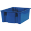 W.B. Mason Co. Stack & Nest Containers, 20 7/8" x 18 1/4" x 9 7/8", Blue, 3/CS Thumbnail 1