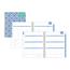 Blue Sky™ Day Designer Tile Planner, 8.5" x 11", Blue/White Cover, 2022 Thumbnail 1