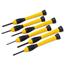 Stanley® Stanley Black & Yellow Decker Inc 6-Piece Precision Screwdriver Set, Black/Yellow Thumbnail 1