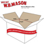 W.B. Mason Co. Corrugated boxes, 12" x 10" x 8", White, 25/BD Thumbnail 2
