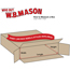 W.B. Mason Co. Side Loading boxes, 54" x 8" x 28", Kraft, 5/BD Thumbnail 2