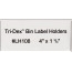 W.B. Mason Co. Tri-Dex™ Bin Label Holders, 4" x 1 3/4", Clear, 25/CS Thumbnail 1
