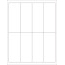 W.B. Mason Co. Rectangle Laser Labels, 2 in x 5 in, White, 8/Sheet, 100 Sheets/Case Thumbnail 1