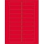 W.B. Mason Co. Rectangle Laser Labels, 3 in x 1 in, Fluorescent Red, 20/Sheet, 100 Sheets/Case Thumbnail 1
