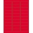 W.B. Mason Co. Removable Rectangle Laser Labels, 2-5/8 in x 1 in, Fluorescent Red, 30/Sheet, 100 Sheets/Case Thumbnail 1
