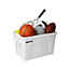 Rubbermaid® Brute Totes with Lid, 28" x 18" x 15", White Thumbnail 2