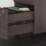 Bush Business Furniture Business Furniture Studio C Bow Front Desk with Mobile File Cabinets, 72" W x 36" D, Storm Gray Thumbnail 6