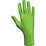 SHOWA N-DEX® Textured Fingertip Disposable Gloves, High-Visibility Green, 4 mil, 9.5"L, Extra Large, 100/BX Thumbnail 1
