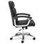 HON Traction High-Back Executive Chair, Center-Tilt, Tension, Lock, Fixed Arms, Polished Aluminum Base, Black Bonded Leather Thumbnail 3