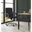 HON Traction High-Back Executive Chair, Center-Tilt, Tension, Lock, Fixed Arms, Polished Aluminum Base, Black Bonded Leather Thumbnail 5