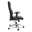 HON Basyx Define Executive High-Back Leather Chair, Supports 250 lb, 17" to 21" Seat Height, Black Seat/Back, Polished Chrome Base Thumbnail 3