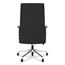 HON Basyx Define Executive High-Back Leather Chair, Supports 250 lb, 17" to 21" Seat Height, Black Seat/Back, Polished Chrome Base Thumbnail 5