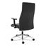 HON Basyx Define Executive High-Back Leather Chair, Supports 250 lb, 17" to 21" Seat Height, Black Seat/Back, Polished Chrome Base Thumbnail 6