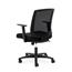 HON Mesh Mid-Back Task Chair, Center-Tilt, Tension, Lock, Fixed Arms, Black Mesh, Black Fabric Thumbnail 3