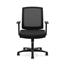 HON® Mesh Mid-Back Task Chair, Center-Tilt, Tension, Lock, Fixed Arms, Black Mesh, Black Fabric Thumbnail 6