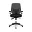 HON Basyx Crio High-Back Task Chair, Mesh Back, Adjustable Arms/Lumbar, Asynchronous Control, Black Leather Thumbnail 2