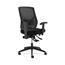 HON Basyx Crio High-Back Task Chair, Mesh Back, Adjustable Arms/Lumbar, Asynchronous Control, Black Leather Thumbnail 4