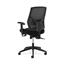 HON Basyx Crio High-Back Task Chair, Mesh Back, Adjustable Arms/Lumbar, Asynchronous Control, Black Leather Thumbnail 5