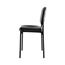 HON Basyx Scatter Stacking Guest Chair, Black Bonded Leather Thumbnail 4