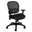 HON Wave Mesh Mid-Back Chair, Synchro-Tilt, Tension, Lock, Adjustable Arms, Black Thumbnail 1
