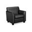 HON Basyx Circulate Tailored Club Chair, Black Bonded Leather Thumbnail 1