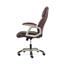 HON High-Back Executive Swivel Chair, SofThread Brown Leather Thumbnail 2