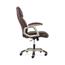 HON High-Back Executive Swivel Chair, SofThread Brown Leather Thumbnail 4