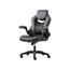 HON Basyx Sadie Racing Style Gaming Chair, Flip-Up Arms, Black/Gray Leather Thumbnail 2