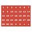MasterVision Calendar Magnetic Tape, Calendar Dates, Red/White, 1" x 1" Thumbnail 1