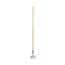 Boardwalk Quick Change Metal Head Mop Handle for No. 20 and Up Heads, 54" Wood Handle Thumbnail 5
