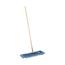 Boardwalk Dry Mopping Kit, 24 x 5 Blue Synthetic Head, 60" Natural Wood/Metal Handle Thumbnail 1