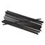 Boardwalk Single-Tube Stir-Straws, 5.25", Polypropylene, Black, 1,000/Pack, 10 Packs/Carton Thumbnail 1