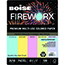 Boise FIREWORX® Colored Paper, 20 lb., 8 1/2 x 11, Pastel Popper Mix, 500/RM Thumbnail 1